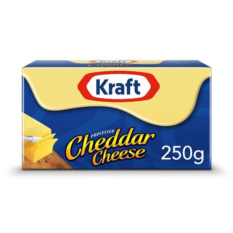Kraft Processed Cheddar Cheese 250gm Imported Choco Town