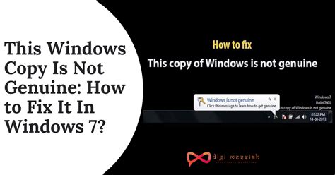 This Copy Of Windows Is Not Genuine 100 Working Methods