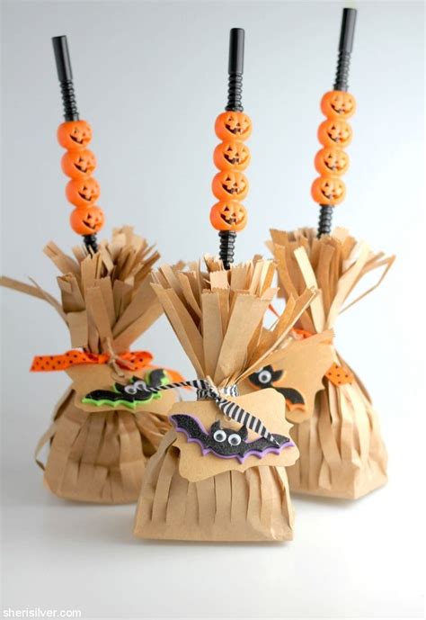 How To Make Halloween Broom Favor Bags Sengers Blog