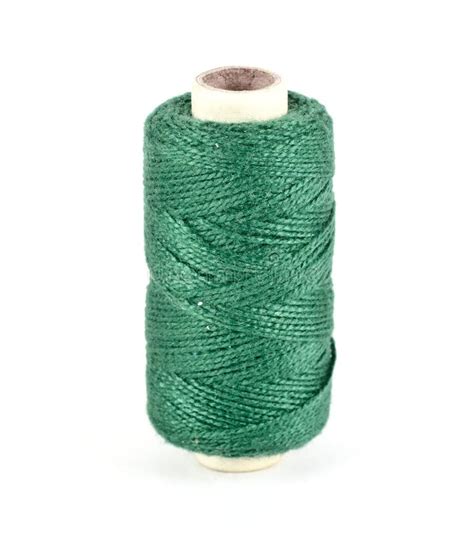 A Spool Of Green Sewing Thread Stock Photo Image Of Accessoru Thread
