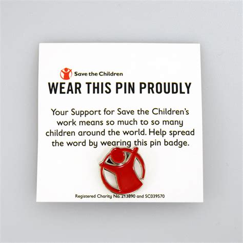 Save The Children Pin Badge Save The Children Shop