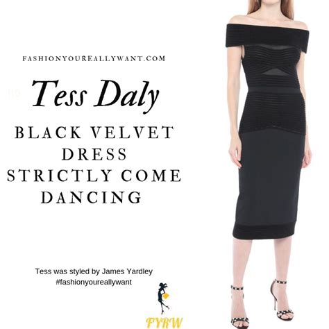 Tess Daly Black Velvet Dress Strictly Come Dancing Week 2 Results Show