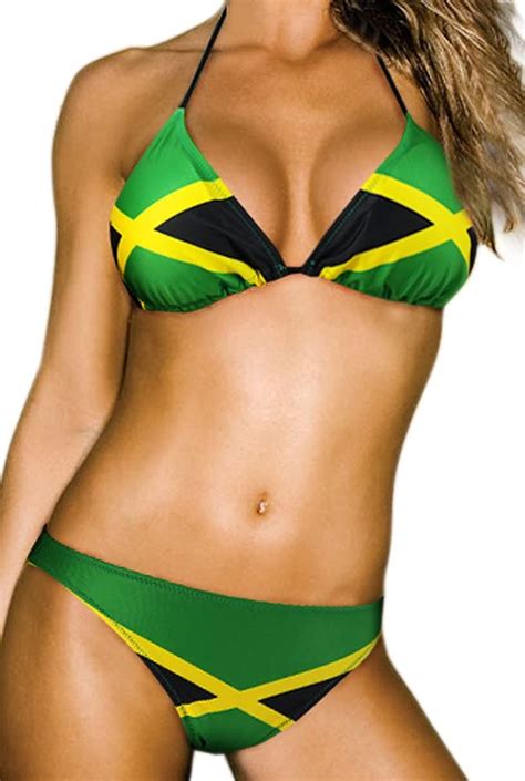 one piece swimsuit jamaican flag colors cross neck high waisted one piece swimsuit swimwear