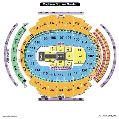 Madison Square Garden Seating Charts And Views Games