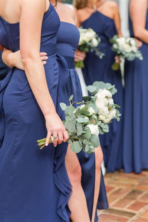 Navy Bridesmaids Dresses L Amber Brogdon Photography L Eucalyptus