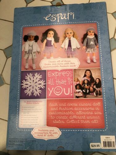 espari barnes and noble doll clothes “ice skater” customizable fashion 18” doll ebay