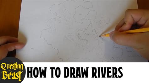 How to draw mountains for your fantasy map. How to Draw Rivers: Fantasy Map Making Tutorial for DnD ...