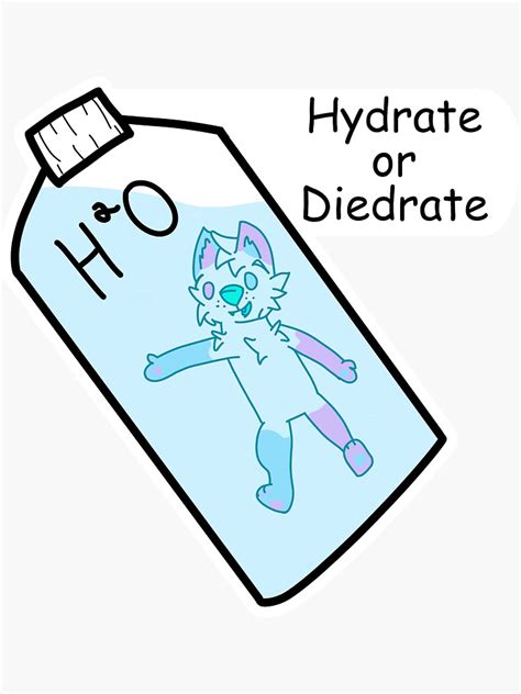 Hydrate Or Diedrate Sticker For Sale By Alters Art Redbubble