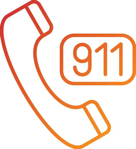 Call 911 Icon Style 7241112 Vector Art At Vecteezy