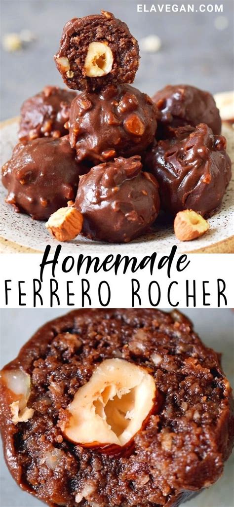 HOMEMADE FERRERO ROCHER Hazelnut Recipes Food Processor Recipes