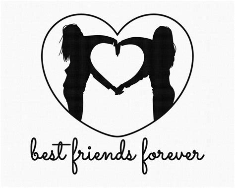 bff svg best friends forever clipart besties for resties png hand heart sign eps dxf etsy