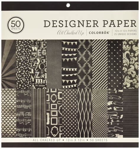 Black Patterned Paper - Design Patterns