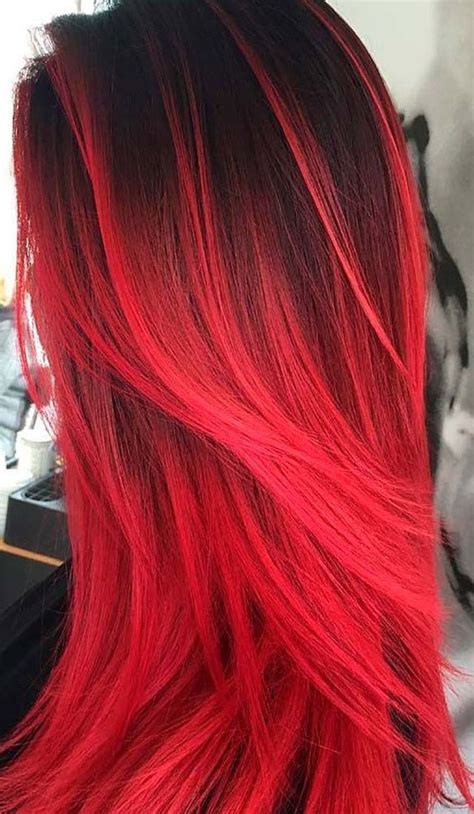 Before you do anything else, hold the stained area under running water, or pour rubbing alcohol over it to remove any excess dye goop. Volcanic Red Hair to Get in Halloween | Color melting hair ...