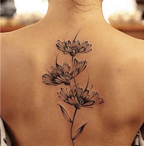 Want Flower Going Up Spine Daisy Tattoo Designs Tattoos Daisy Tattoo