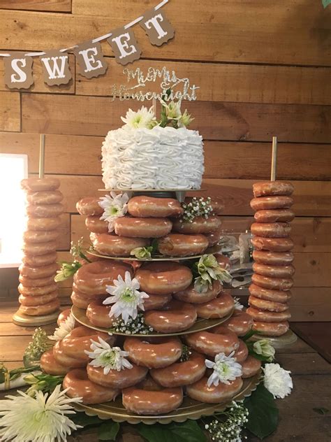Donut Wedding Cake Donut Wedding Cake Wedding Donuts Wedding Desserts