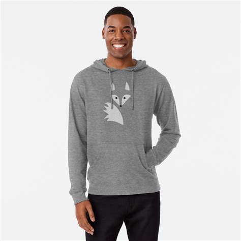 White Fox Lightweight Hoodie By Owlbedesigning Redbubble