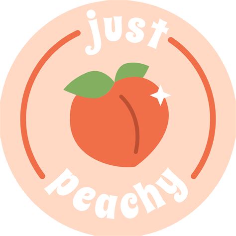 Just Peachy Vsco Cute Sticker For Sale By Madsgra3 Peach