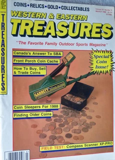 Vintage Treasure Mag Western And Eastern Treasures 3 88 Treasure Hunting