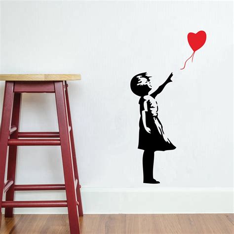 Decals Stickers And Vinyl Art Famous Banksy Street Art Little Girl With