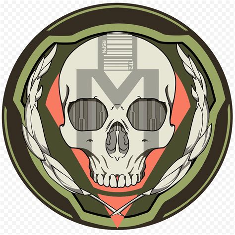 Titanfall 2 Faction Logos Remakes Cráneo Humano Con Logotipo De Hojas