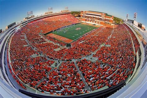 Great Shot Of T Boone Pickens Stadium In Stillwater Ok Home Of The