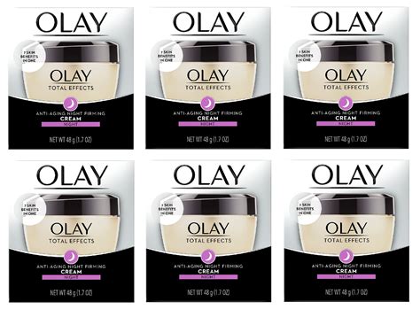 Olay Total Effects Anti Aging Night Firming Cream Night 17 Oz Pack