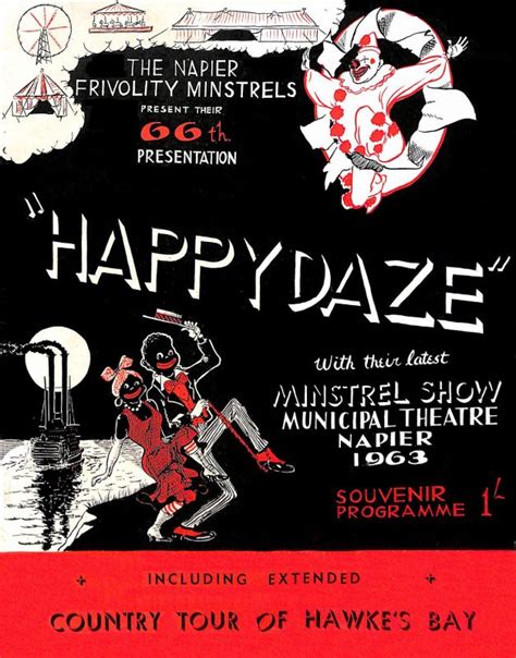 Programme 1963 66th Minstrel Show And “happydaze” Record Digitalnz