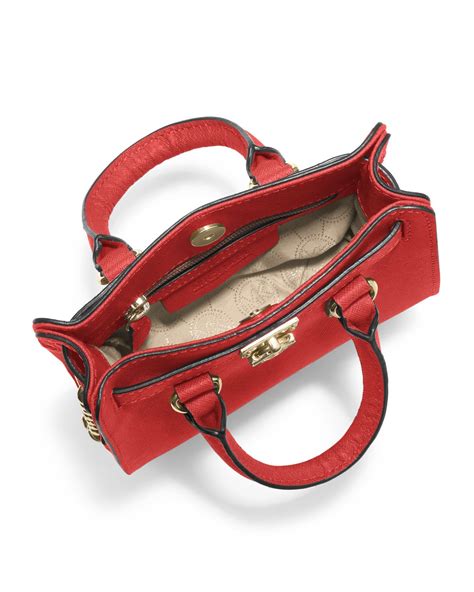 MICHAEL Michael Kors Mini Hamilton Saffiano Messenger Bag | Saffiano leather, Messenger bag ...