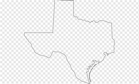 Texas Map, outline, angle, white, monochrome png | PNGWing