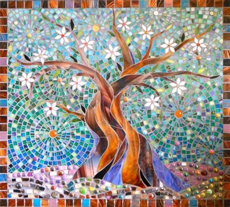 Pin By Andrea Stazicker On Mosaic Inspiration Tree Mosaic Mosaic Art
