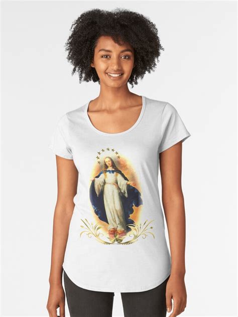Immaculate Conception Assumption Virgin Mary Nicaragua Patron Saint Womens Premium T Shirt