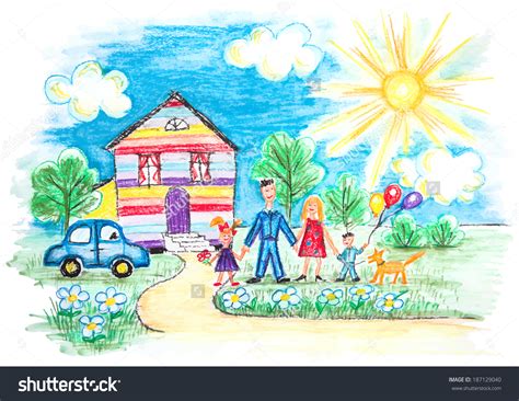 Download african family stock photos. my house clipart child drawing - Clipground