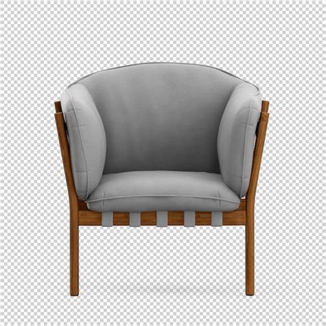 Premium Psd Isometric Armchair 3d Render Isolated