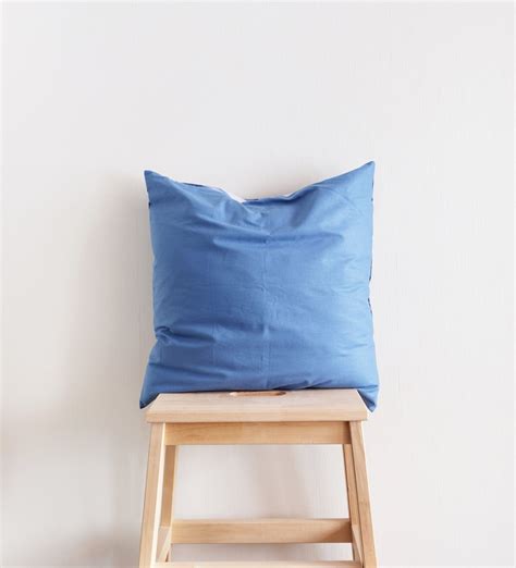 Blue Tie Dye Pillowcase 20 X 20 Inch Modern Boho Pillow Etsy