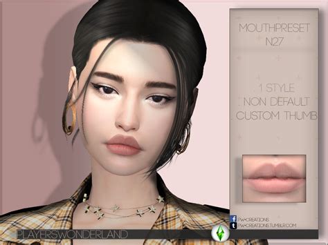 The Sims Resource Mouthpreset N27