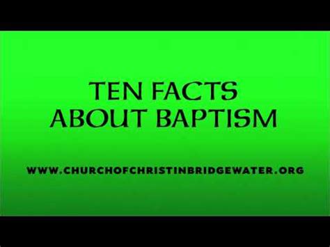 Facts About Baptism Youtube