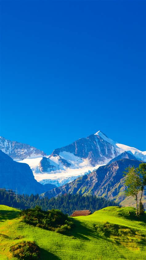 Wallpaper Switzerland Alps Mountains Landscape Hd