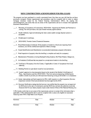 Borrower Acknowledgement Form Fill Online Printable Fillable Blank