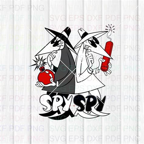 Spy Vs Spy 001 Svg Dxf Eps Pdf Png Cricut Fichier De Coupe Etsy France