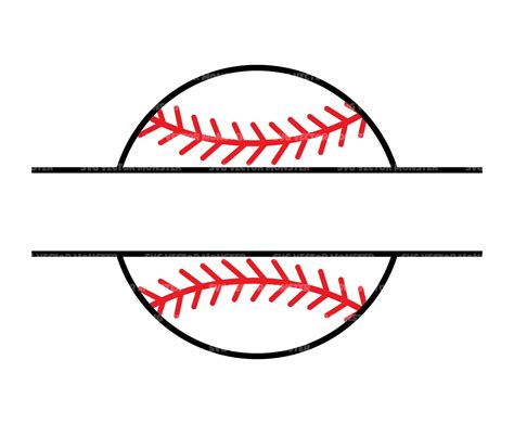 Baseball Name Monogram Svg Baseball Mom Svg Split Name Frame Etsy