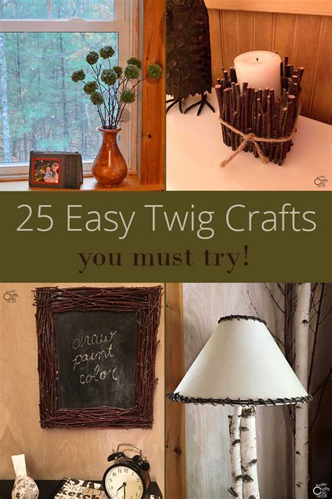 25 Easy Twig Crafts You Must Try Rustic Crafts And Diy