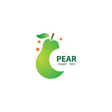 Pear Logo Images Stock Vector Illustration Of Natural 199078675