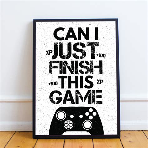 Gaming Prints Games Room Boys Bedroom Decor Gamer Ts Wall Art Gaming