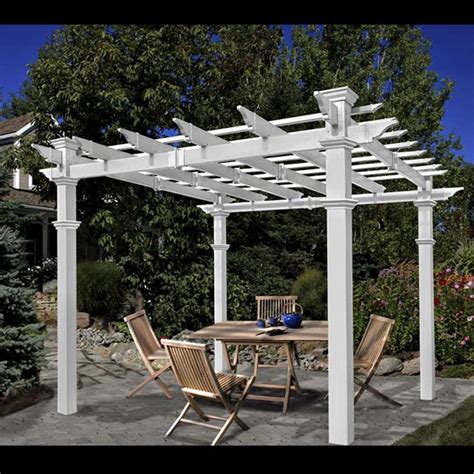 Pergola Vinyl Striking Advantages Garden Landscape