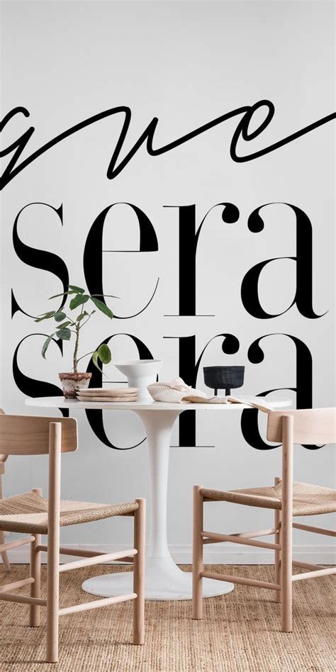 Shop with afterpay on eligible items. Que Sera Sera wall mural from happywall #happywall # ...