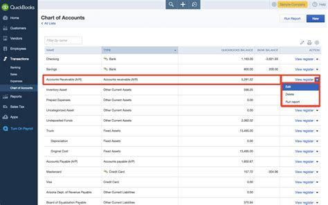 The article contains a link to download an excel file containing a list of all types and the corresponding detail types that quickbooks online. How to Edit Chart of Accounts in Quickbooks