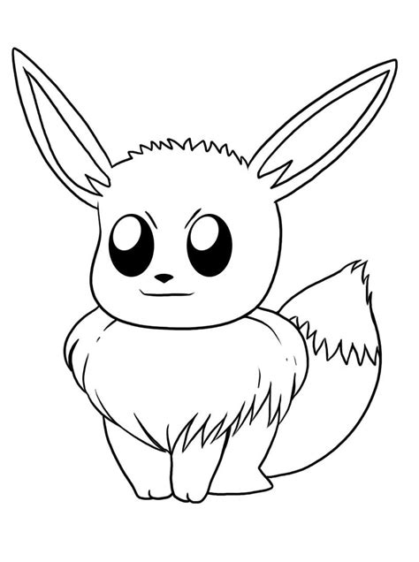 Happy Pokemon Eevee Coloring Page Anime Coloring Pages The Best Porn