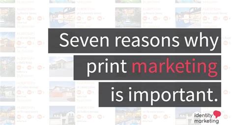 Seven Reasons Why Print Marketing Is Important