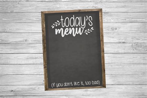 Todays Menu Kitchen Cut File Graphic By Onceuponadimeyxe · Creative