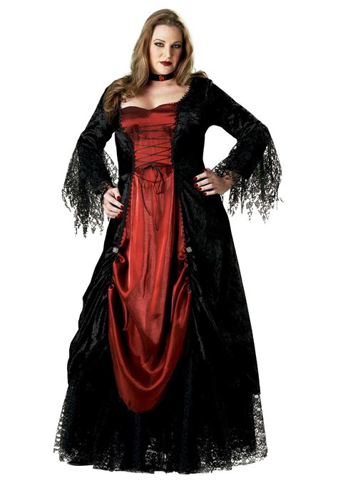 Womens Plus Size Vampire Costume